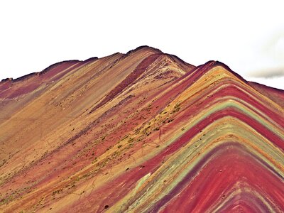 Cusco rainbow mountains south america photo