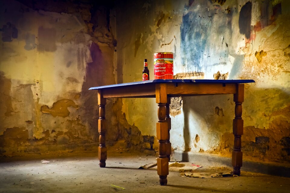 Abandoned ruin building