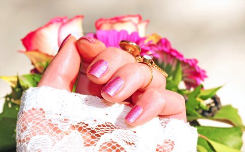 Beauty manicure fingernails