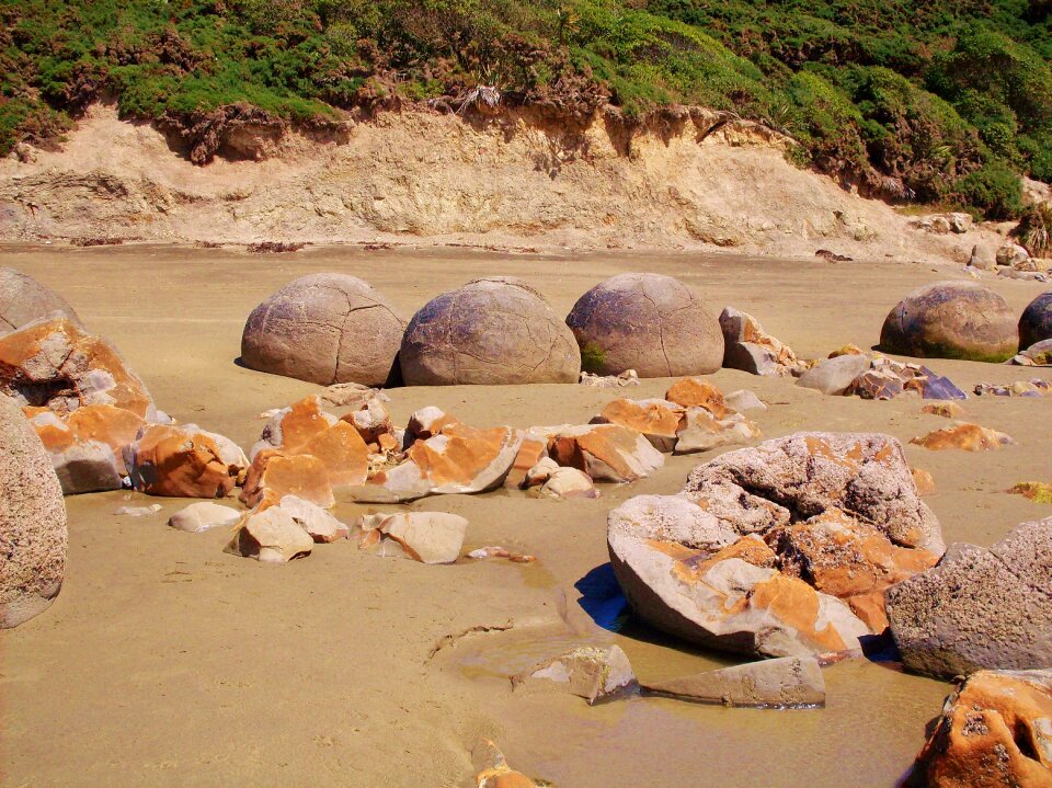 Beach rock boulder