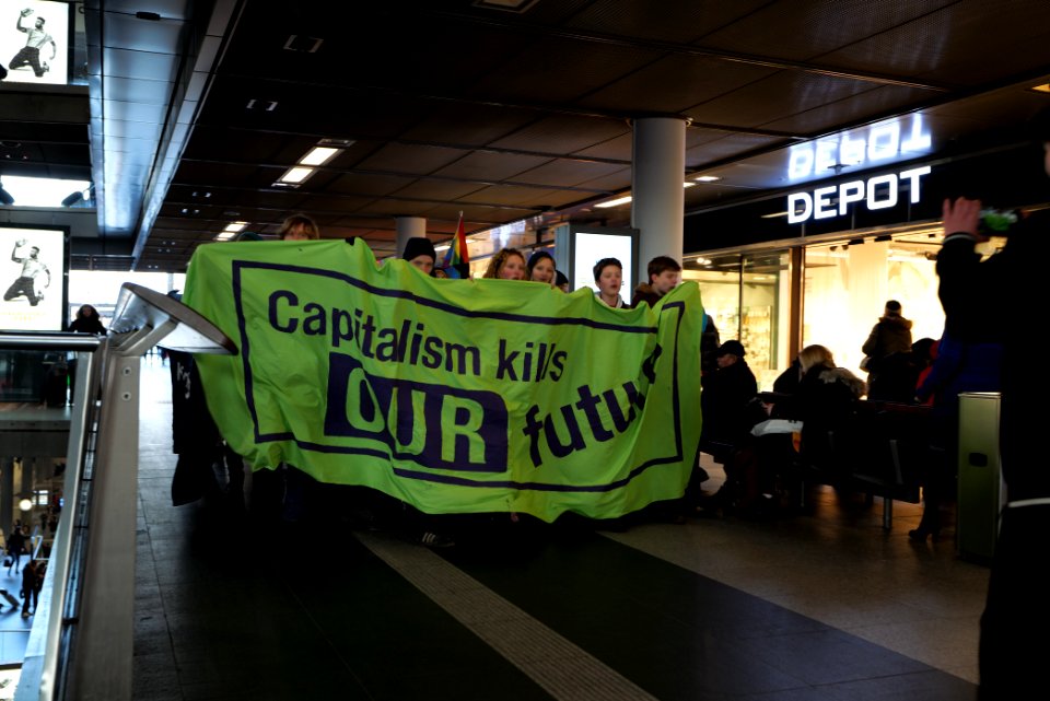 FridaysForFuture protest Berlin 2020-01-24 anti-capitalist protest at Hbf 05