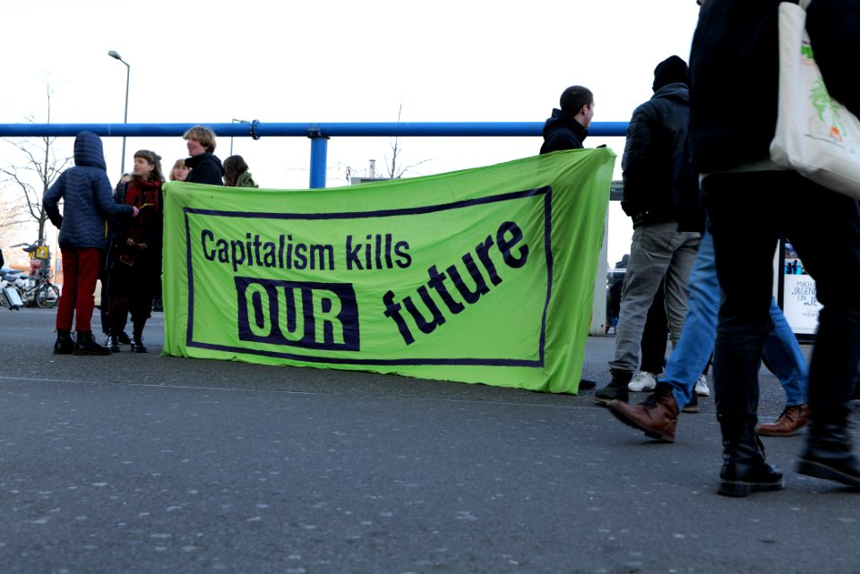 FridaysForFuture protest Berlin 2020-01-24 anti-capitalist protest at Hbf 03