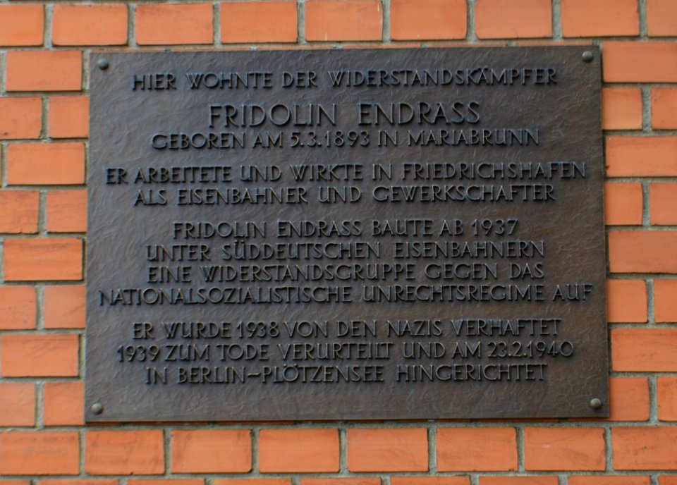 Friedrichshafen, Ernst-Lehmann-Straße 4, Tafel 1