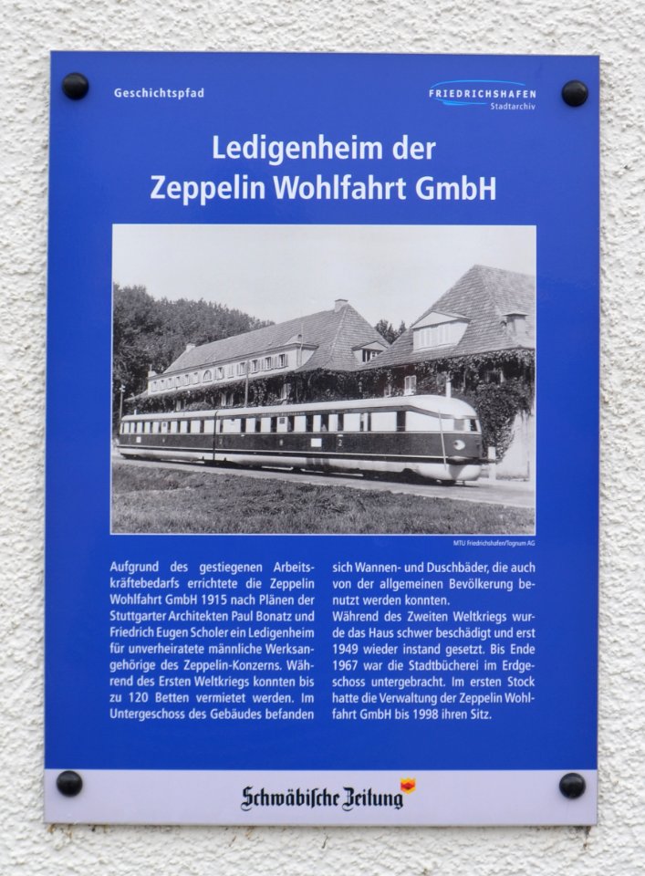 Friedrichshafen, Ernst-Lehmann-Straße 24-26, Tafel