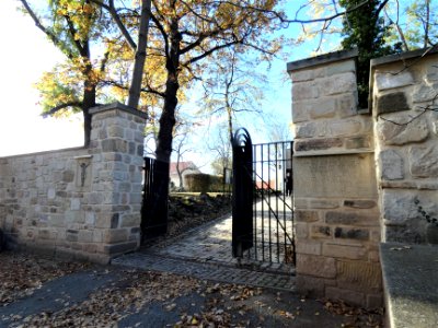 Friedhof Bad Lauchstädt Eingang