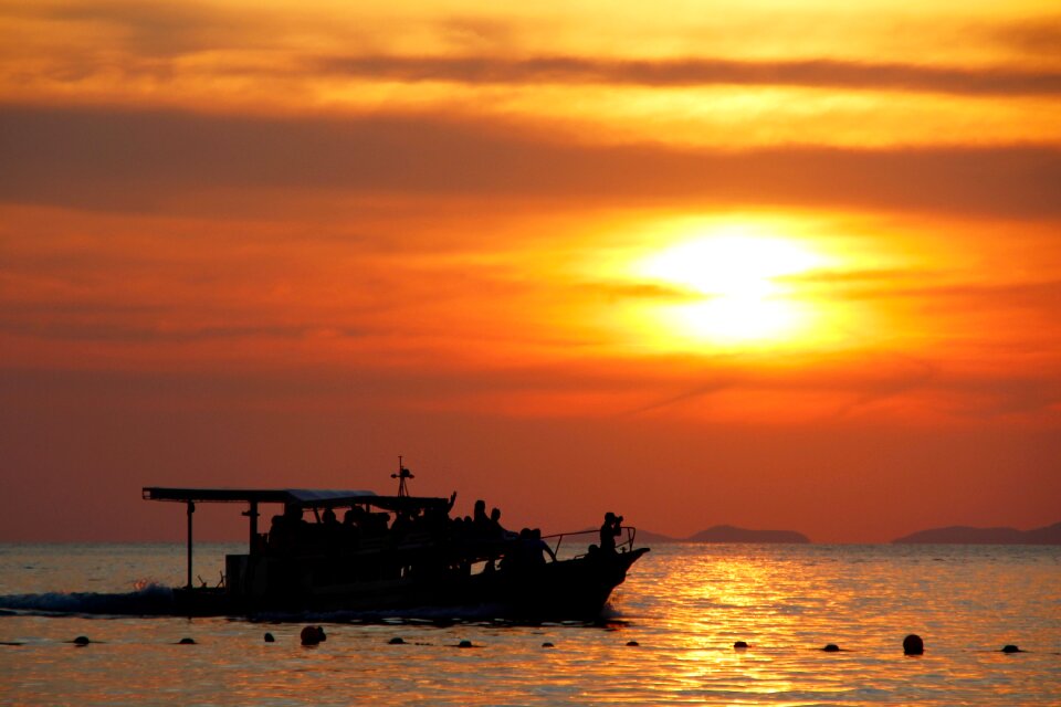 Ocean thailand boat photo