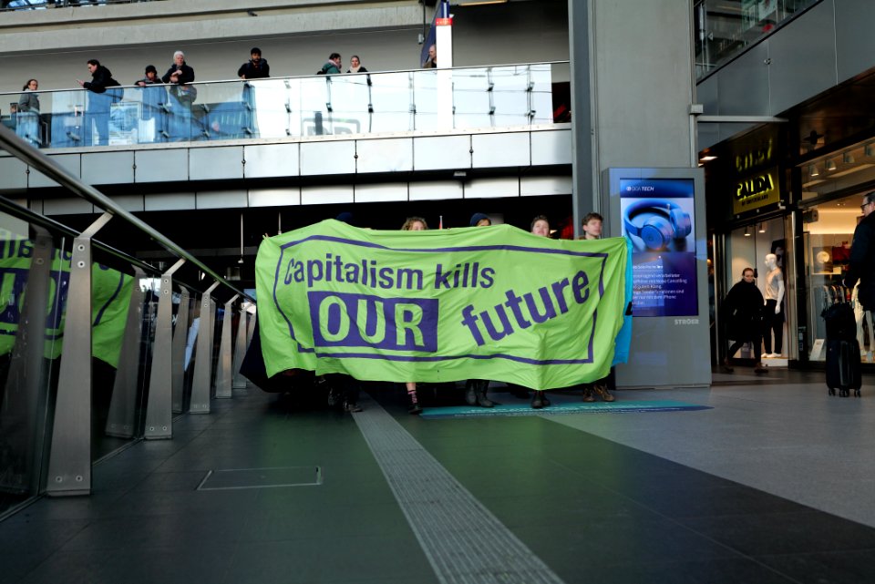 FridaysForFuture protest Berlin 2020-01-24 anti-capitalist protest at Hbf 11