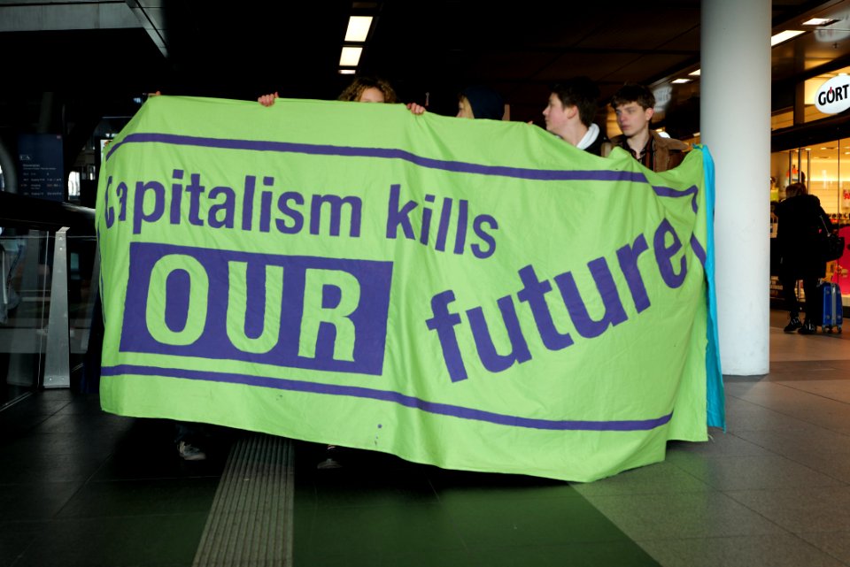 FridaysForFuture protest Berlin 2020-01-24 anti-capitalist protest at Hbf 09