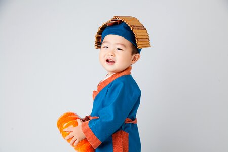 Small farmer cute kids costume child photo