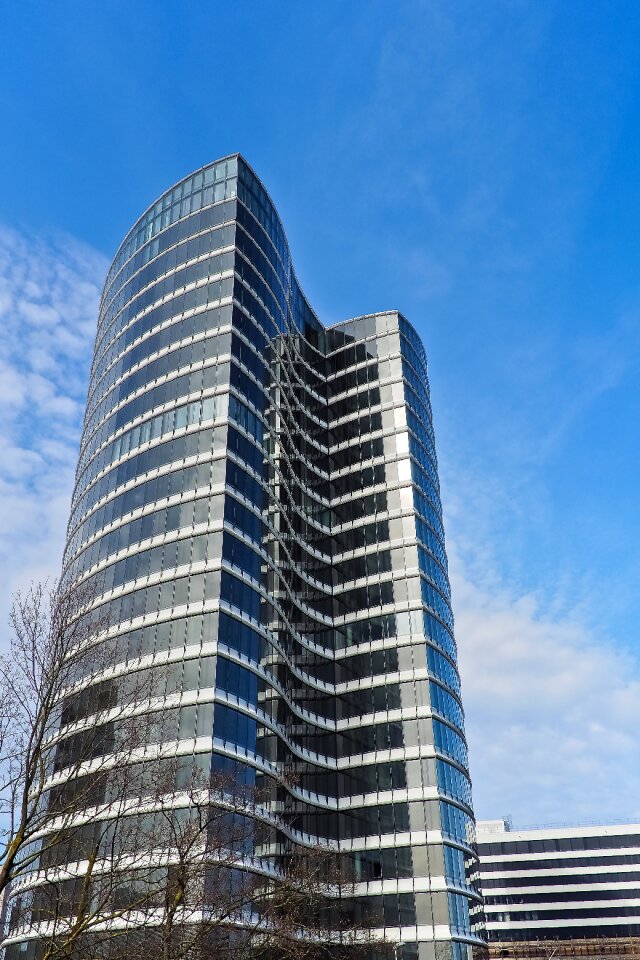 Modern facade sky