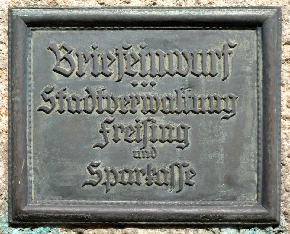 Freising, Briefeinwurf Stadtverwaltung, 1