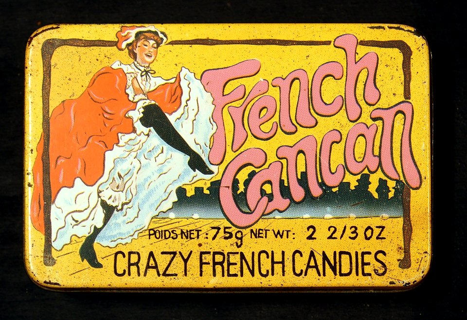 French Cancan candies tin, pic1