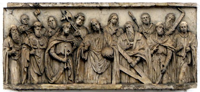 Freising, Obere Hauptstr 38, Apostelrelief, 1