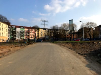 Freiberger Straße Dresden (Baustelle weißeritzgrünzug)
