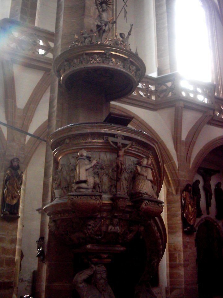 Freiberg Dom St. Marien Innen Bergmannskanzel