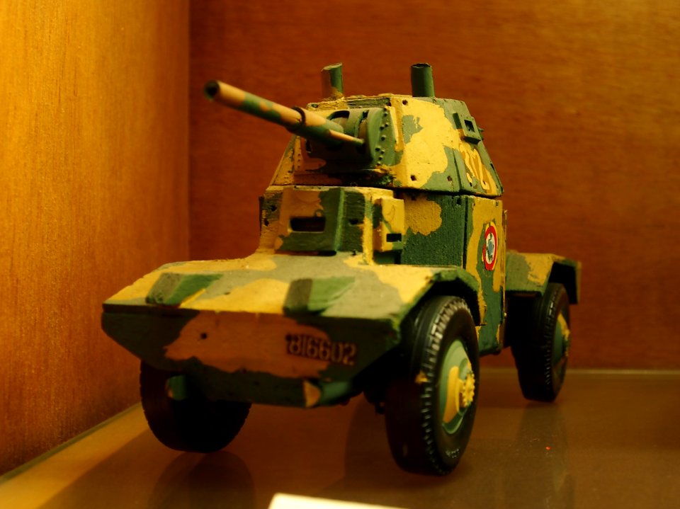 French armored car model in the Musée des Blindés, France, pic-1