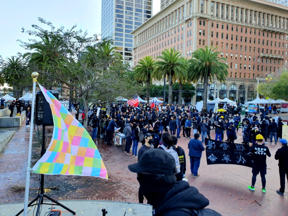 Free Hong Kong, protest in San Francisco, December 8 2019 c