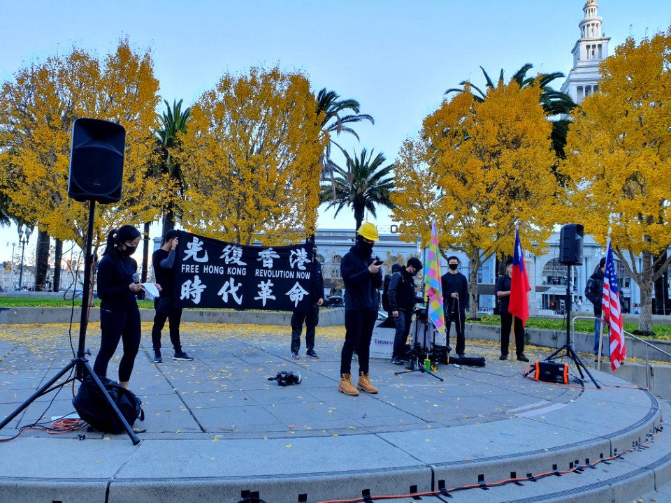 Free Hong Kong, protest in San Francisco, December 8 2019