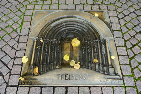 Freiberg - sister city markers - Darmstadt, Germany - DSC09916