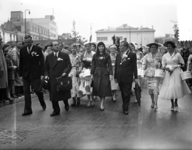 Franse chansonniere Juliette Greco te Arnhem i.v.m. evenement Eutopia. Wandelin…, Bestanddeelnr 907-1843