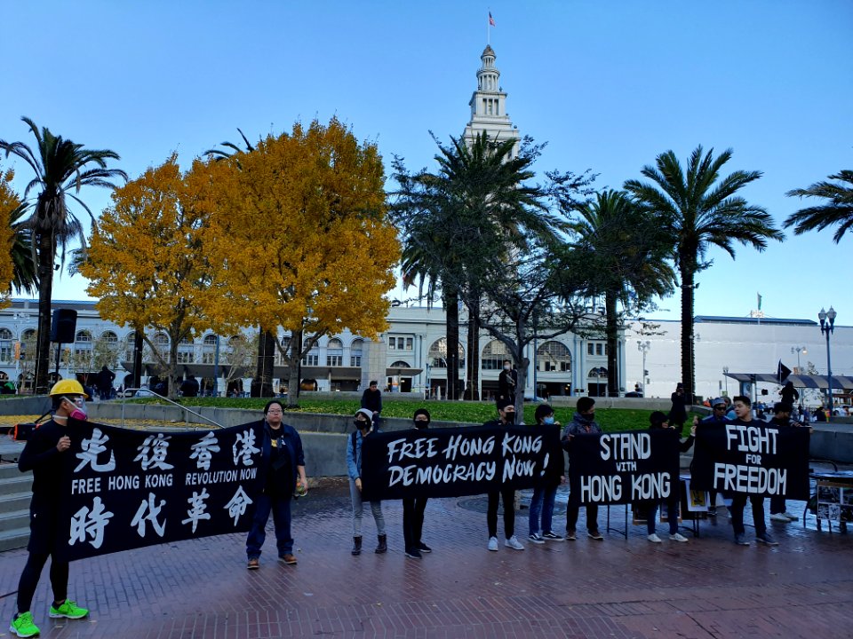 Free Hong Kong, protest in San Francisco, December 8 2019 e