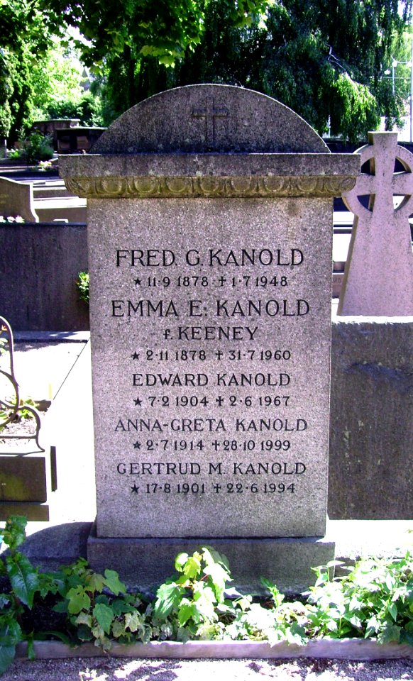 Fred G. Kanold, örgryte