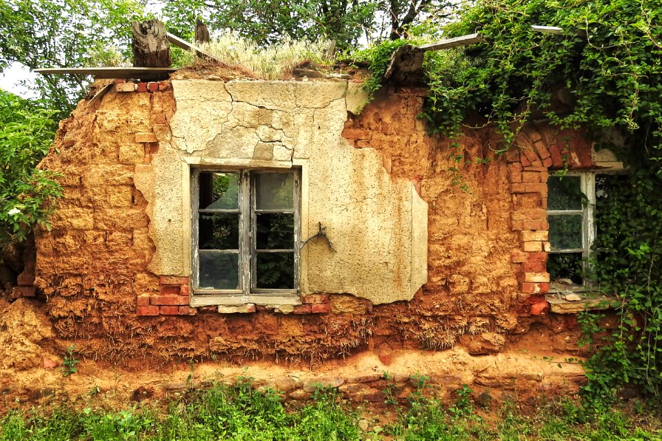 Dilapidated old building