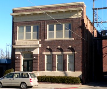Fremont, Nebraska E-045 Park Ave telephone bldg from SW