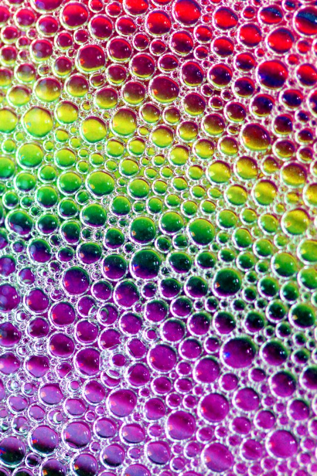 Bubbles reflections pattern photo