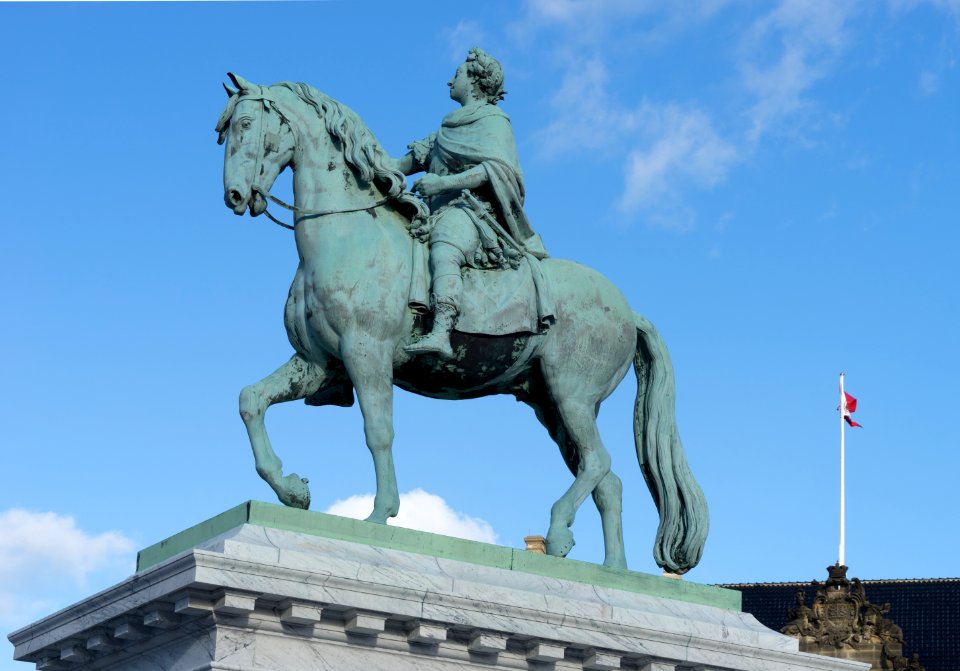 Frederik 5 statue Amalienborg Copenhagen Denmark