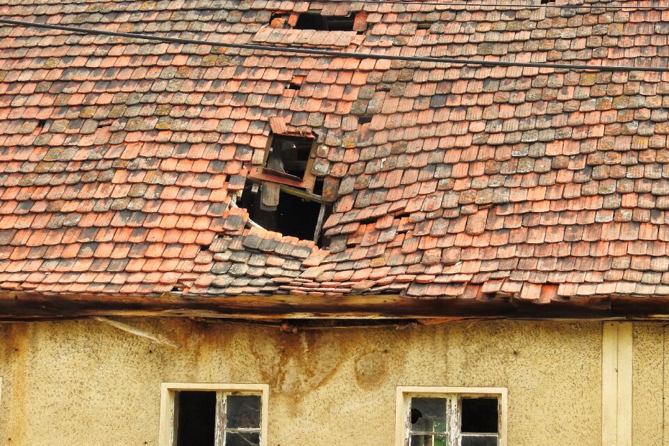 Dilapidated old building