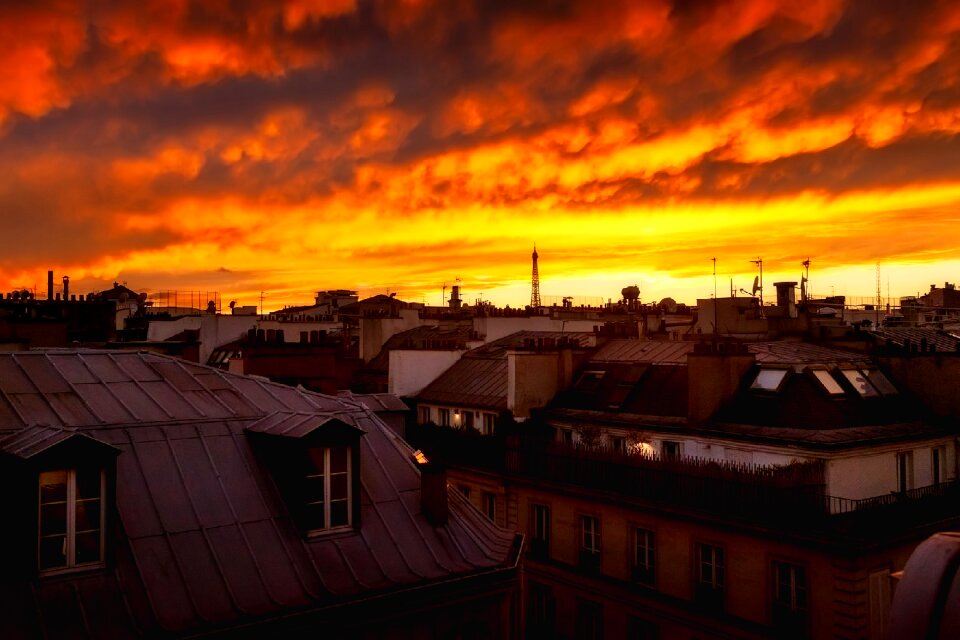 Dusk sky clouds
