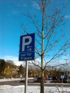 Freiwasserparkplatz Eichstätt -nur für Frauen (2019-01-27 2)