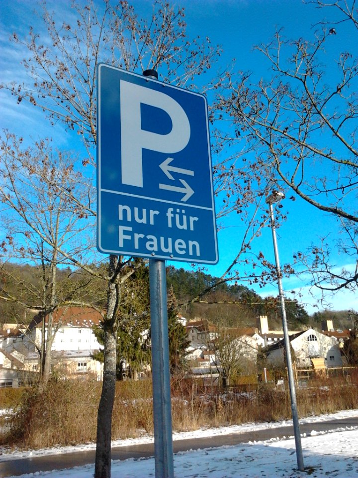 Freiwasserparkplatz Eichstätt -nur für Frauen (2019-01-27 1)