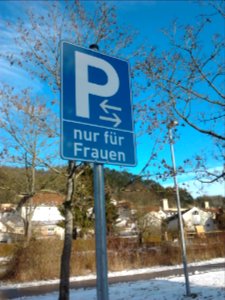 Freiwasserparkplatz Eichstätt -nur für Frauen (2019-01-27 1)