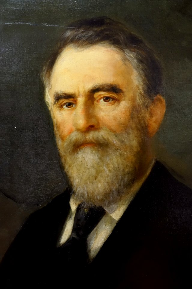 Frederic Ward Putnam by T. Smutney, gift of Franz Boas, 1900, oil on canvas - Peabody Museum, Harvard University - DSC06063