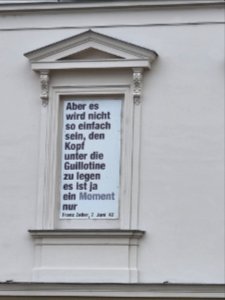 Franz Zeller Platz Krems Inschrift