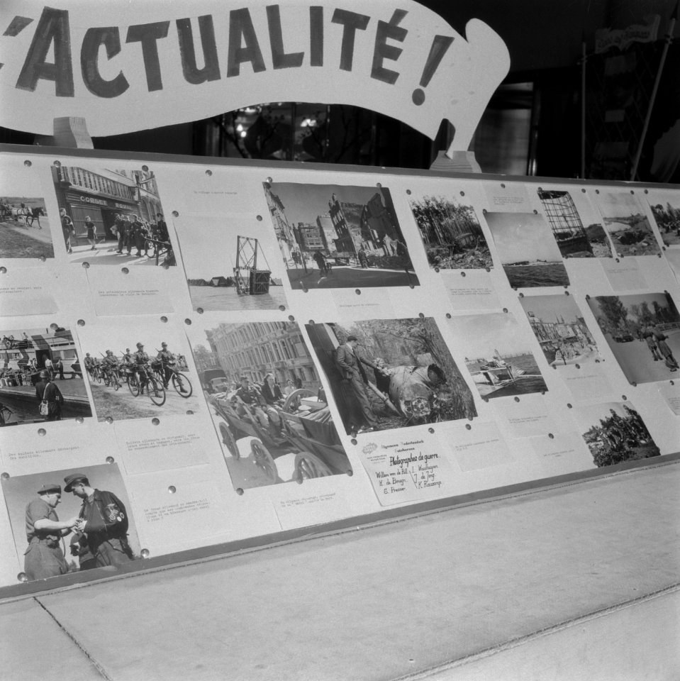 Franstalige fototentoonstelling van Anefo over bezet en bevrijd Nederland te Br, Bestanddeelnr 900-3463