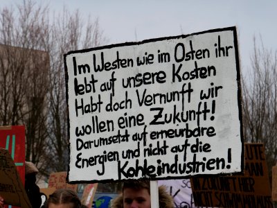 FridaysForFuture Demonstration 25-01-2019 Berlin at the Kanzleramt 25