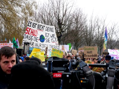 FridaysForFuture Demonstration 25-01-2019 Berlin at the Kanzleramt 29