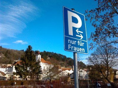 Freiwasserparkplatz Eichstätt -St Walburg -nur für Frauen (2019-01-27 4)