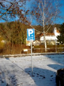 Freiwasserparkplatz Eichstätt -St Walburg -nur für Frauen (2019-01-27 3)