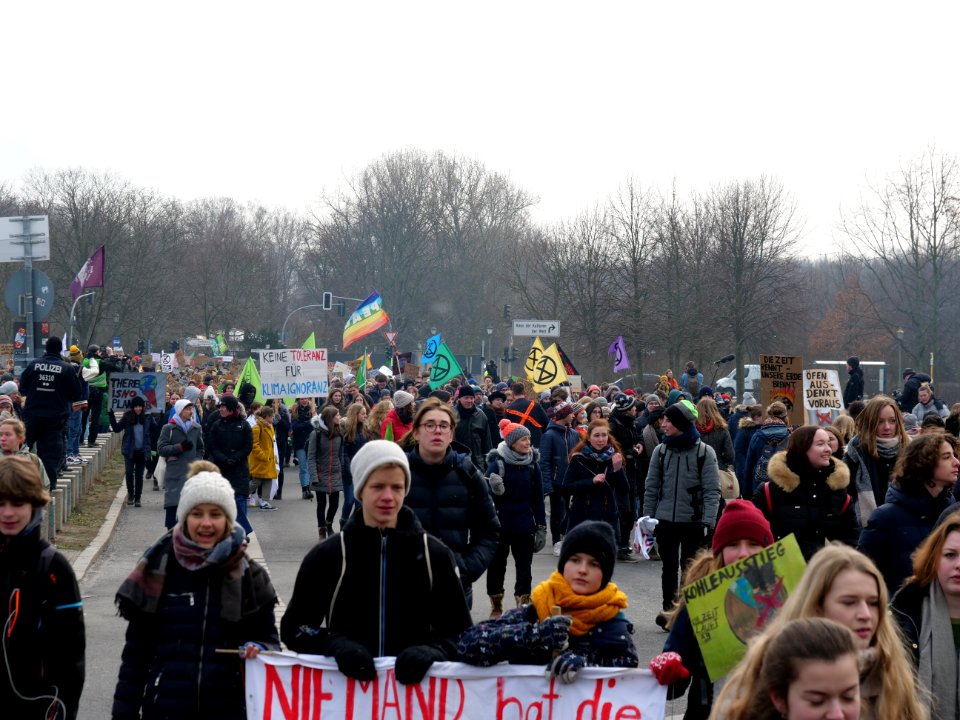FridaysForFuture Demonstration 25-01-2019 Berlin at the Kanzleramt 06