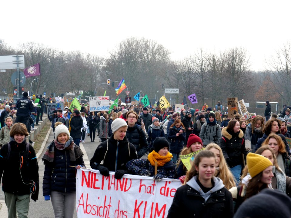 FridaysForFuture Demonstration 25-01-2019 Berlin at the Kanzleramt 05