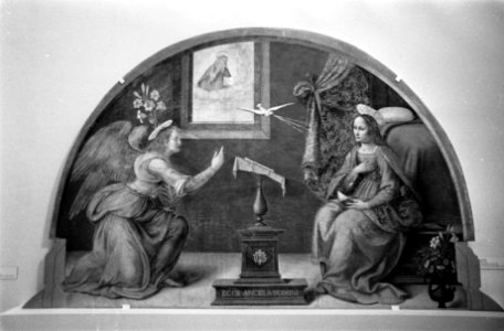 Frescos uit Florence in Rijksmuseum Amsterdam De verkondiging aan Maria, Bestanddeelnr 921-9611