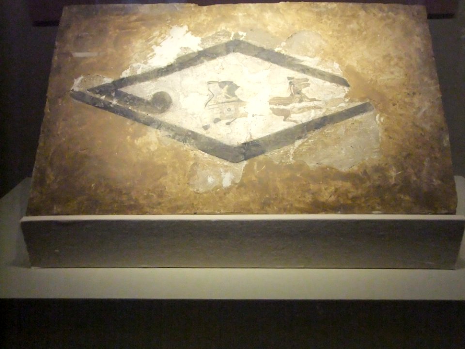 Fresco of carriage, Qin dynasty, Shaanxi Provincial Institute of Archaeology