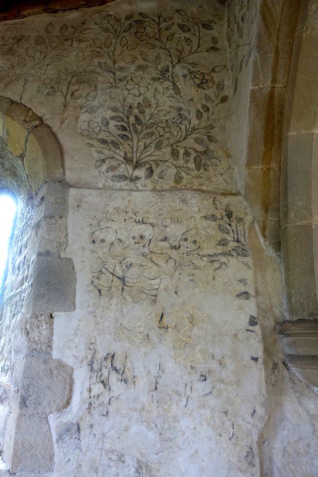 Frescoes - Chapel of St Nicholas, Haddon Hall - Bakewell, Derbyshire, England - DSC02489