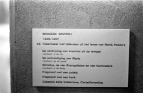 Frescos uit Florence in Rijksmuseum Amsterdam De geboorte van Maria, Bestanddeelnr 921-9610