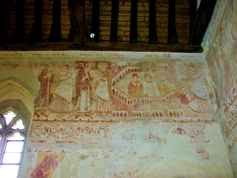 Fresco on north wall, St John, Clayton