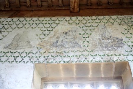 Frescoes - Chapel of St Nicholas, Haddon Hall - Bakewell, Derbyshire, England - DSC02520